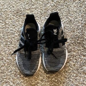 Adidas Black and White Knit Sneakers